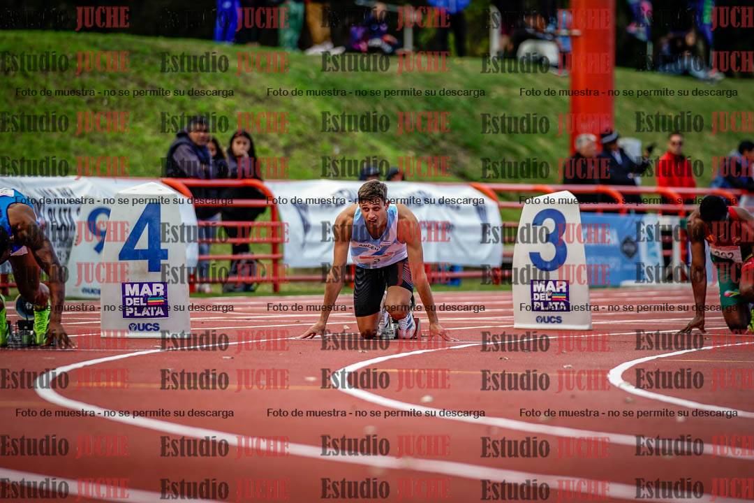 Fotos de los 200 m llanos de varones - FINAL