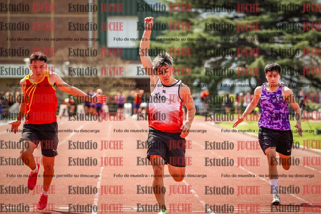 Fotos de los 100 m de varones