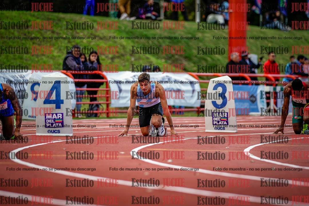 Fotos de los 200 m llanos de varones - FINAL