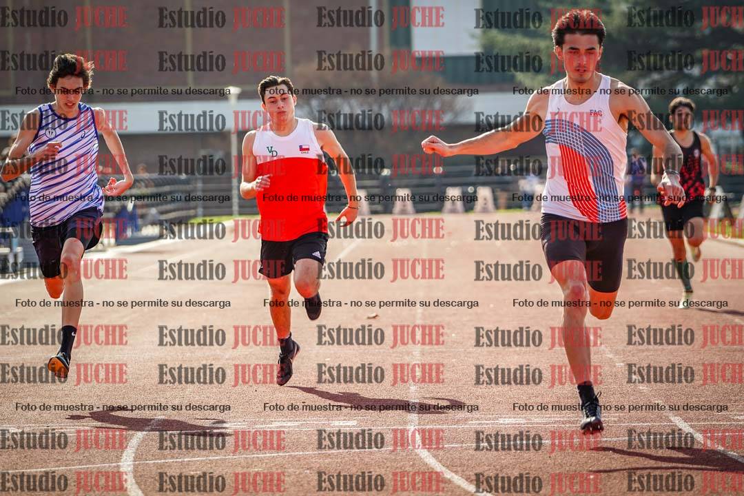 Fotos de los 200 m llanos de varones