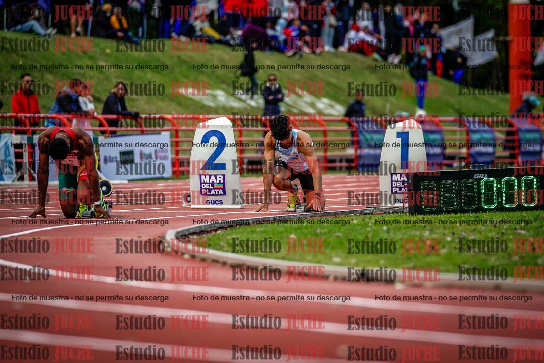 Fotos de los 200 m llanos de varones - FINAL