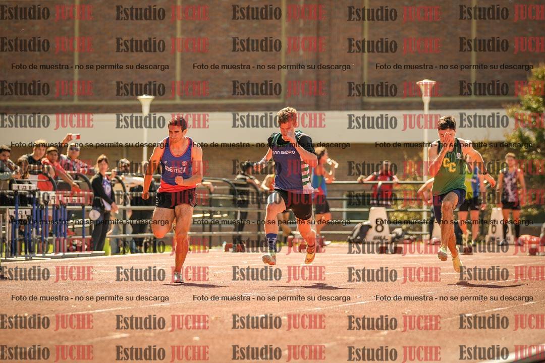 Fotos de los 100 m llanos de varones