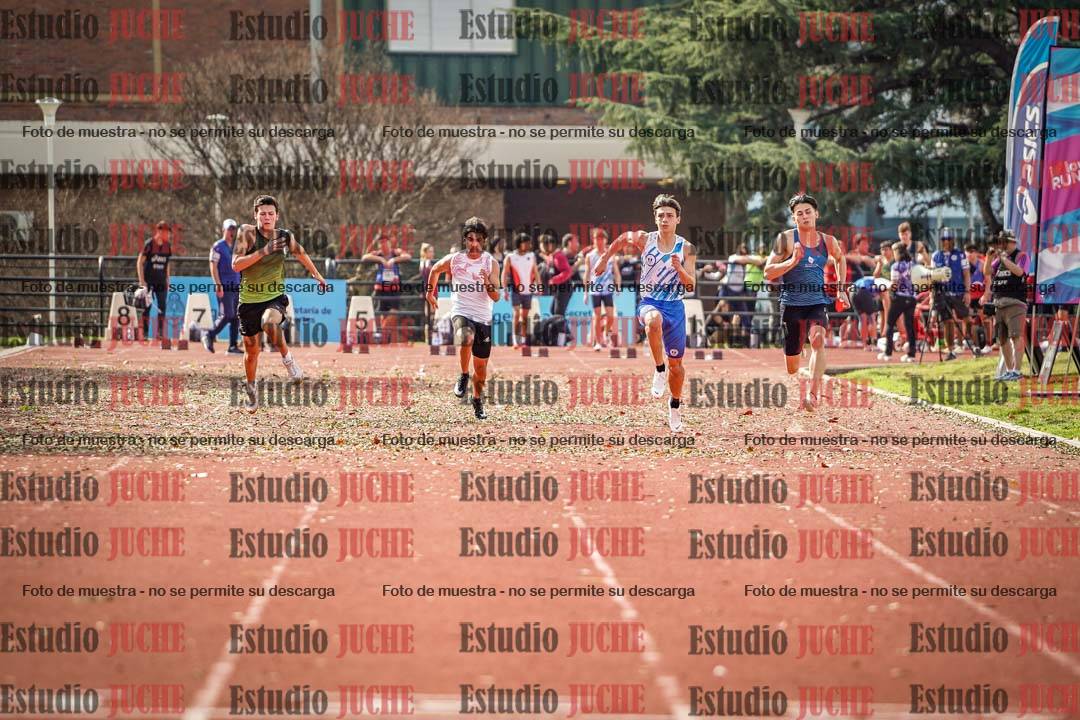 Fotos de los 100 m llanos de varones