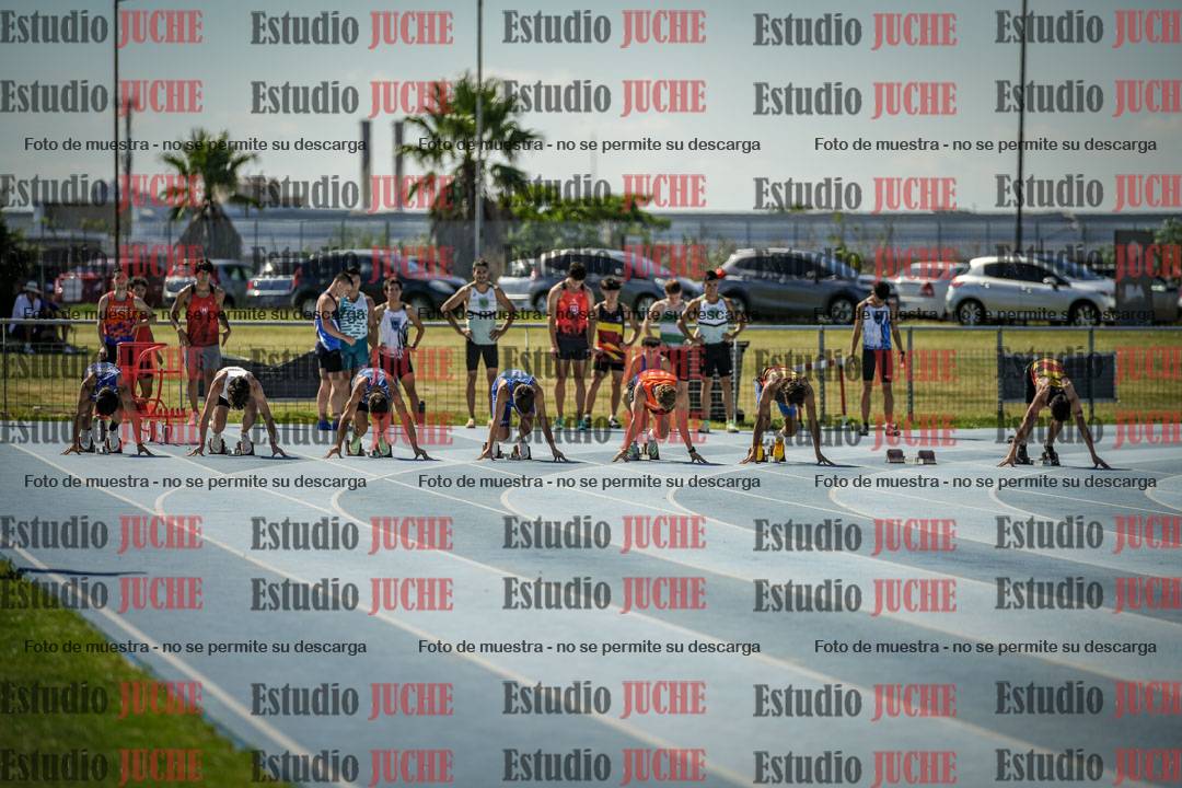 Fotos de los 100 m llanos de varones