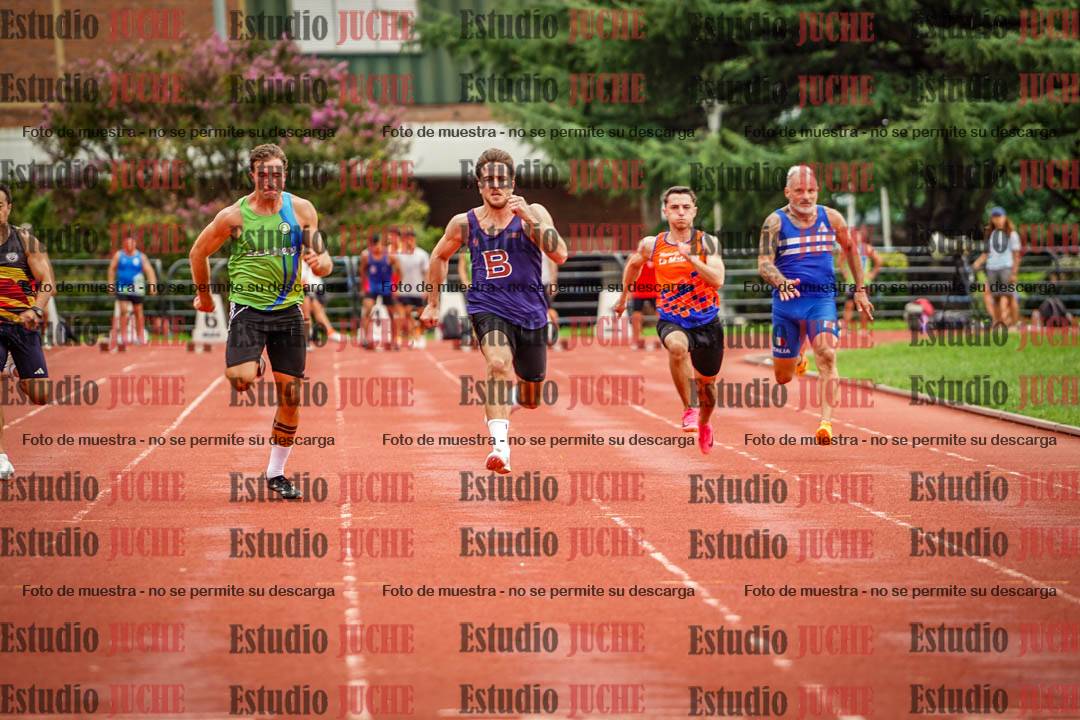 Fotos de los 100 m llanos de varones