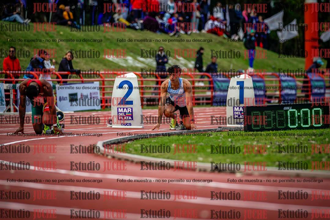 Fotos de los 200 m llanos de varones - FINAL