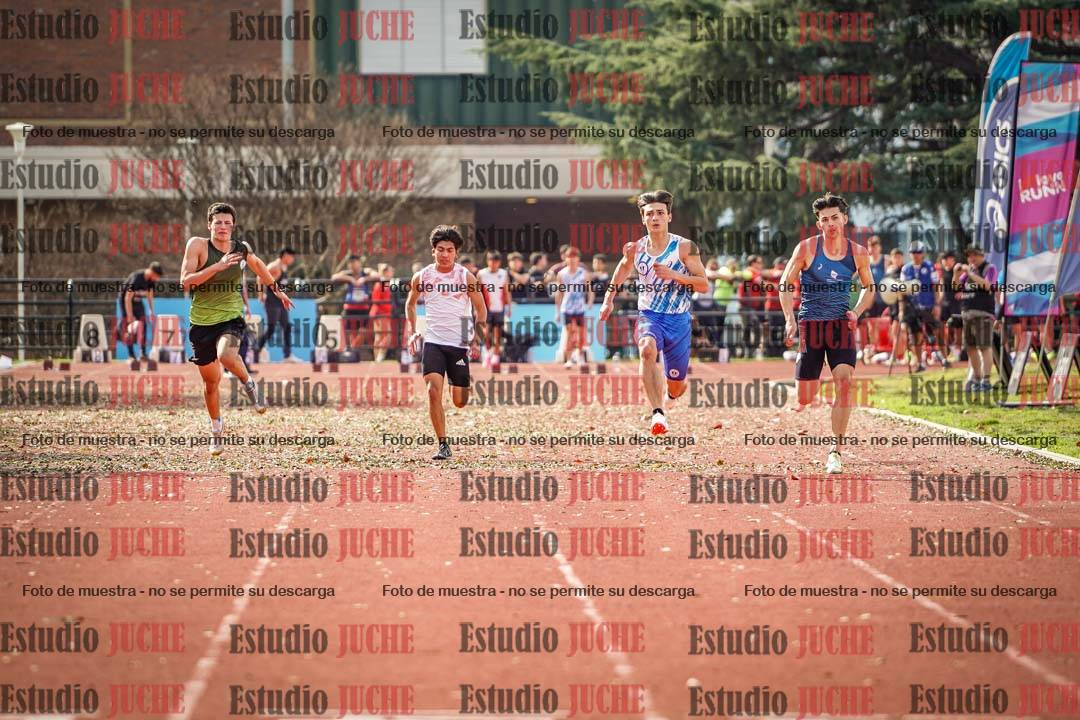 Fotos de los 100 m llanos de varones