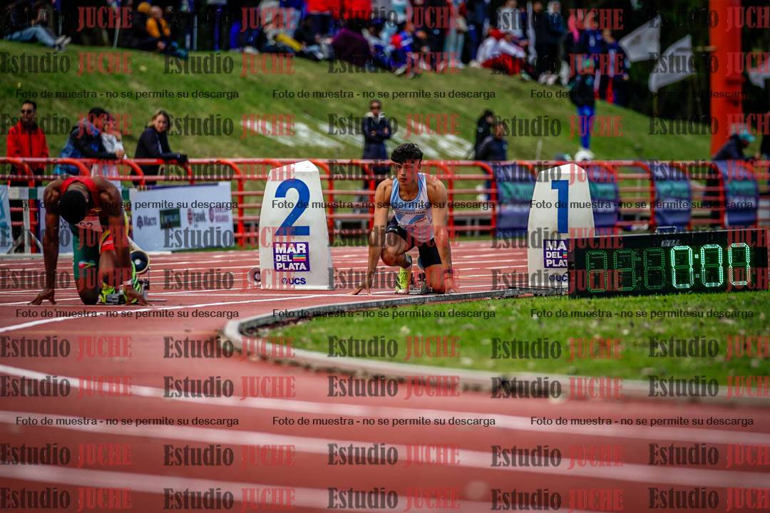 Fotos de los 200 m llanos de varones - FINAL