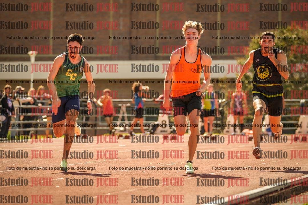 Fotos de los 100 m llanos de varones