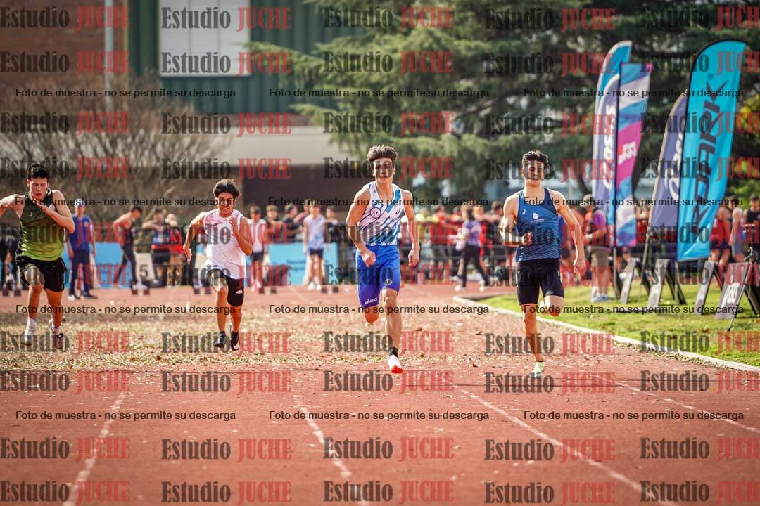Fotos de los 100 m llanos de varones