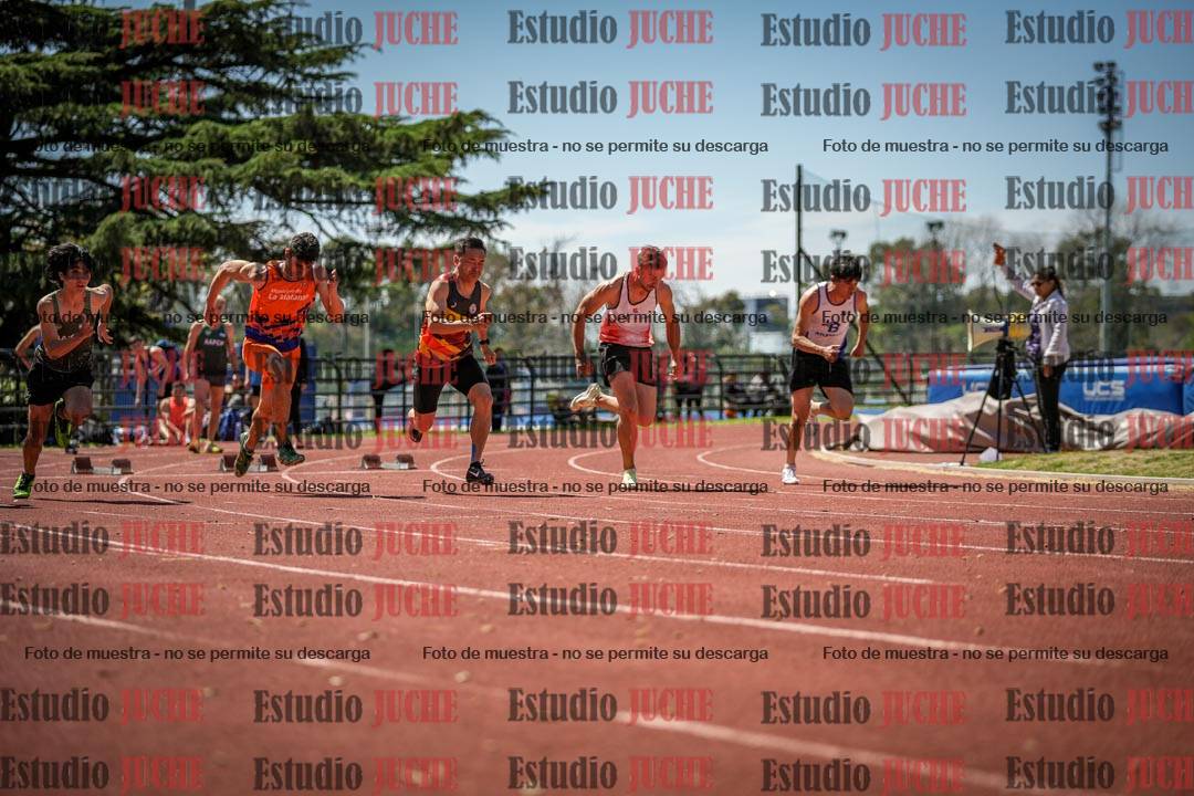 Fotos de los 100 m llanos de varones