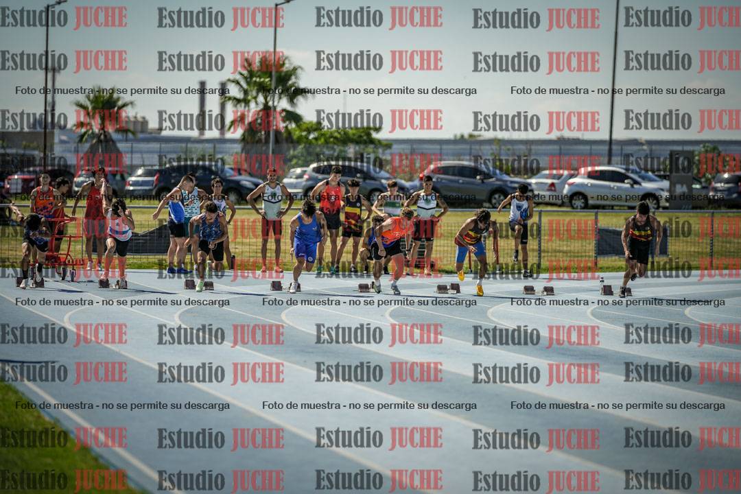 Fotos de los 100 m llanos de varones