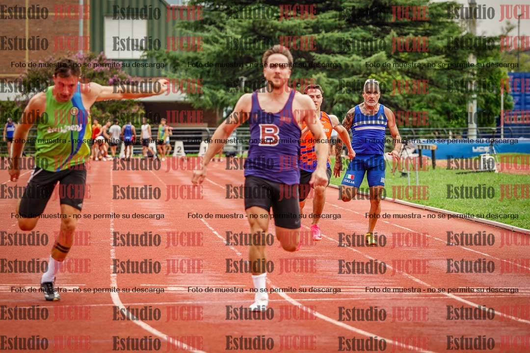 Fotos de los 100 m llanos de varones