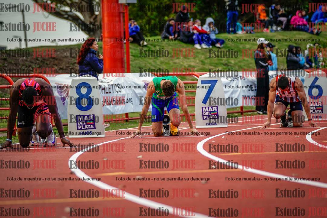 Fotos de los 200 m llanos de varones - FINAL