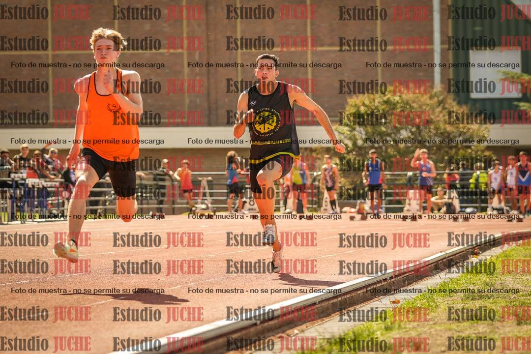 Fotos de los 100 m llanos de varones