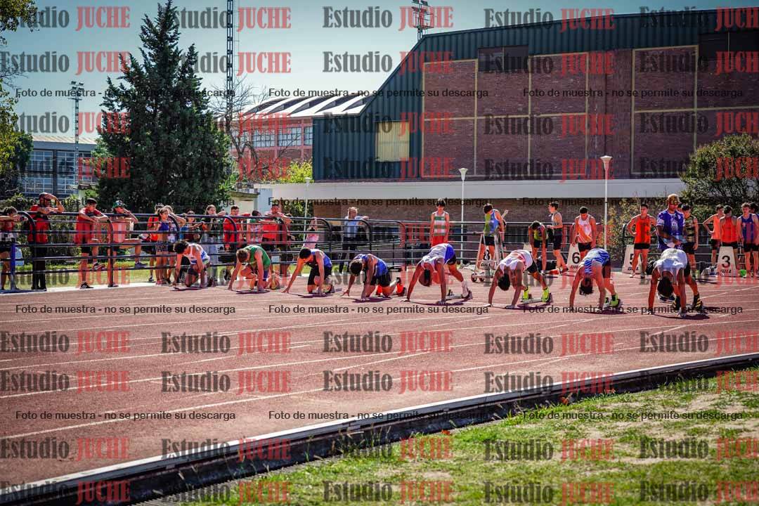 Fotos de los 100 m llanos de varones