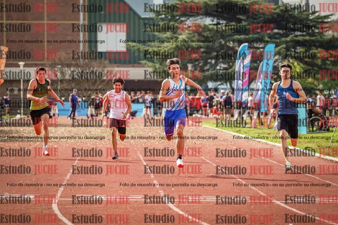 Fotos de los 100 m llanos de varones
