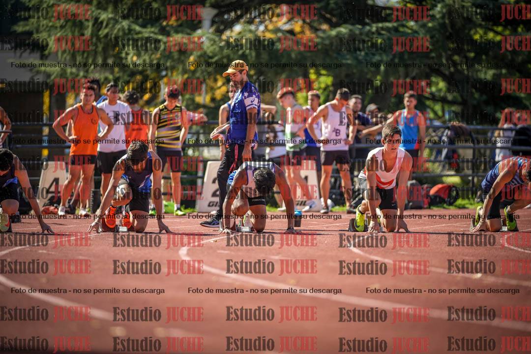 Fotos de los 100 m llanos de varones