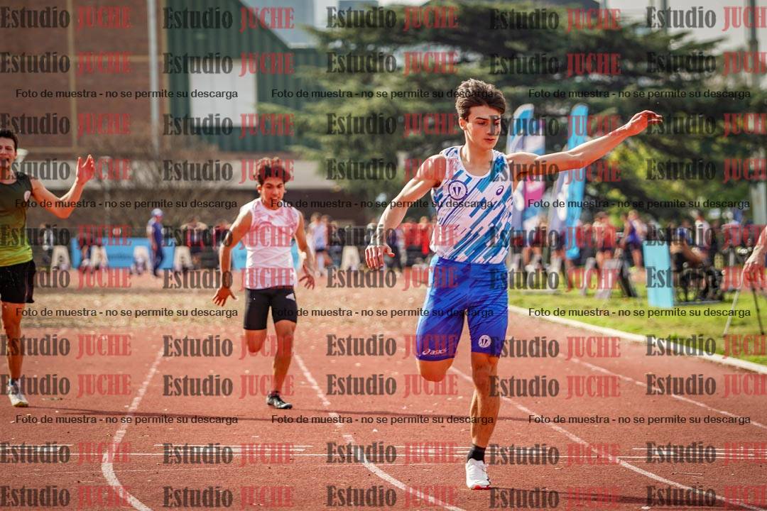 Fotos de los 100 m llanos de varones