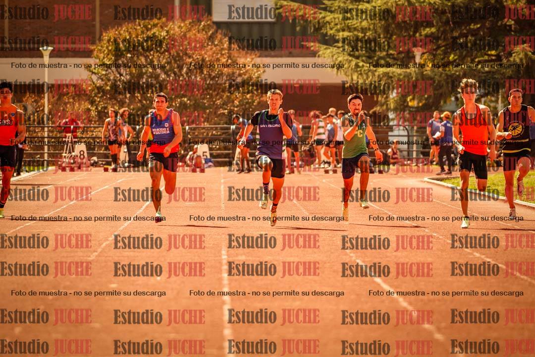 Fotos de los 100 m llanos de varones