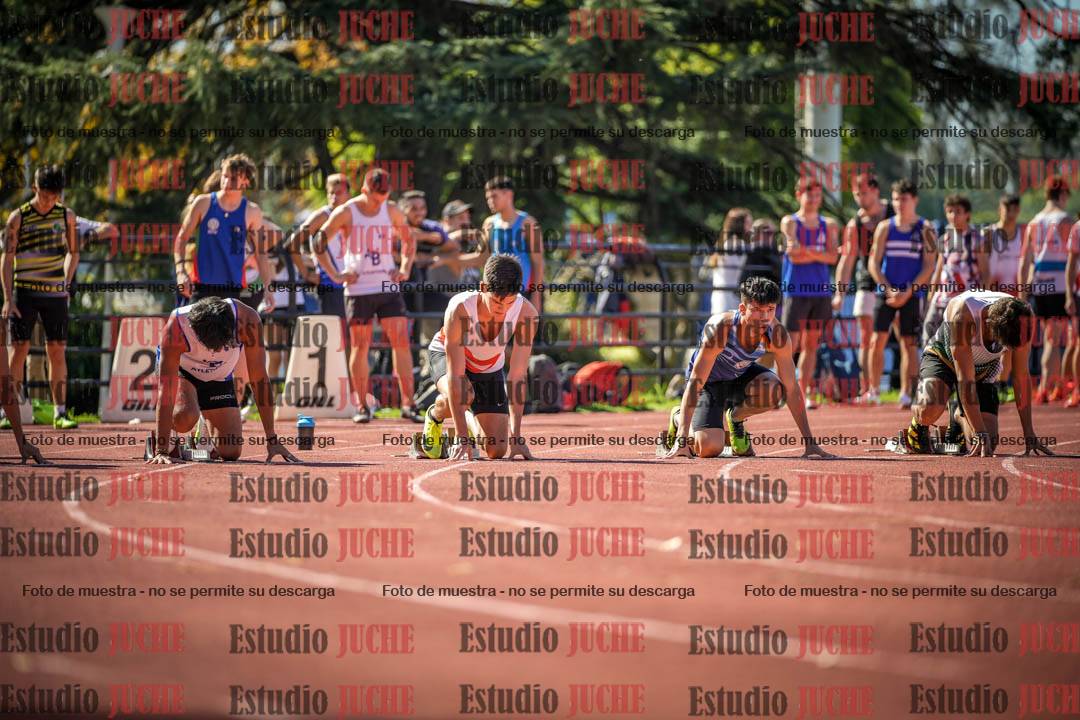 Fotos de los 100 m llanos de varones