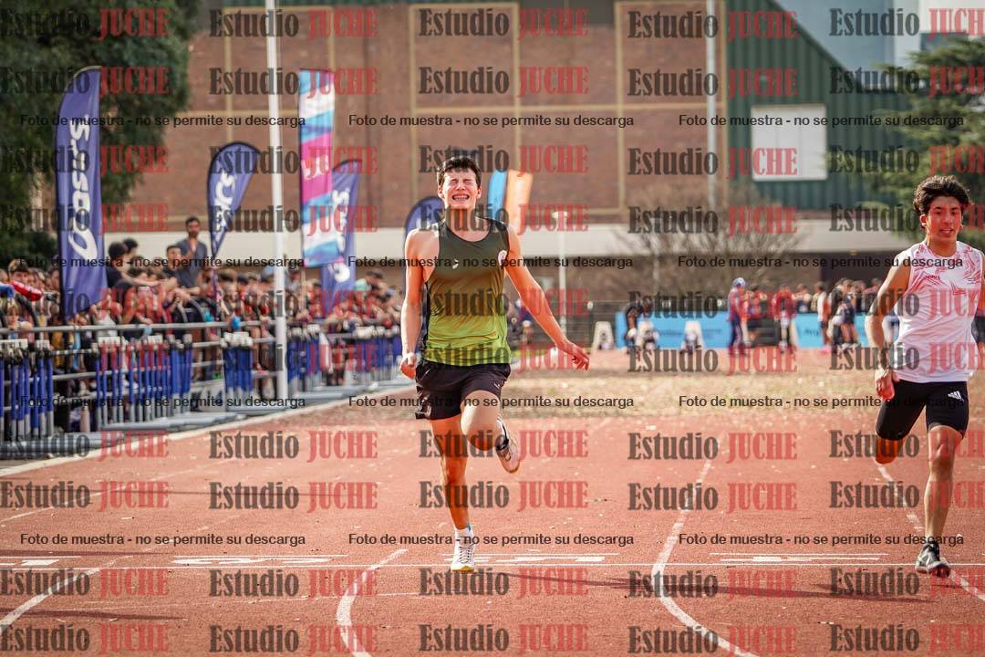 Fotos de los 100 m llanos de varones