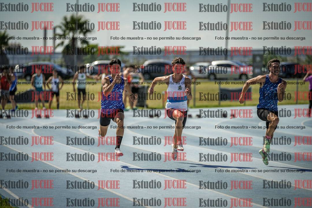 Fotos de los 100 m llanos de varones