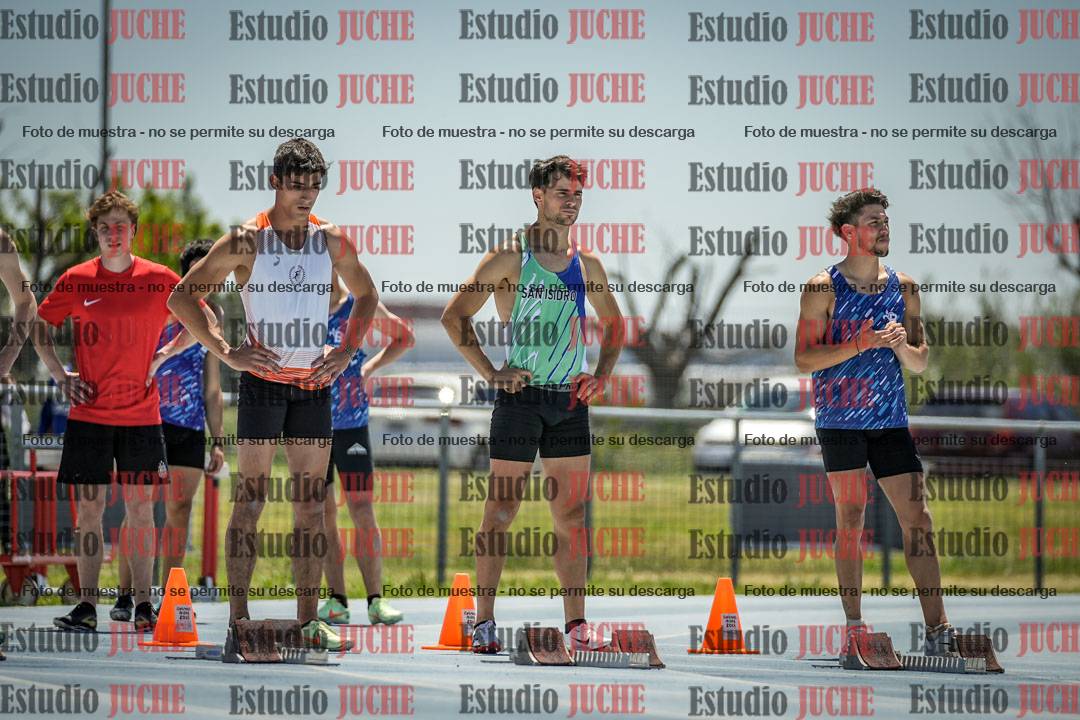 Fotos de los 100 m llanos de varones