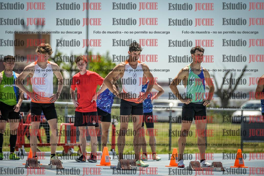 Fotos de los 100 m llanos de varones