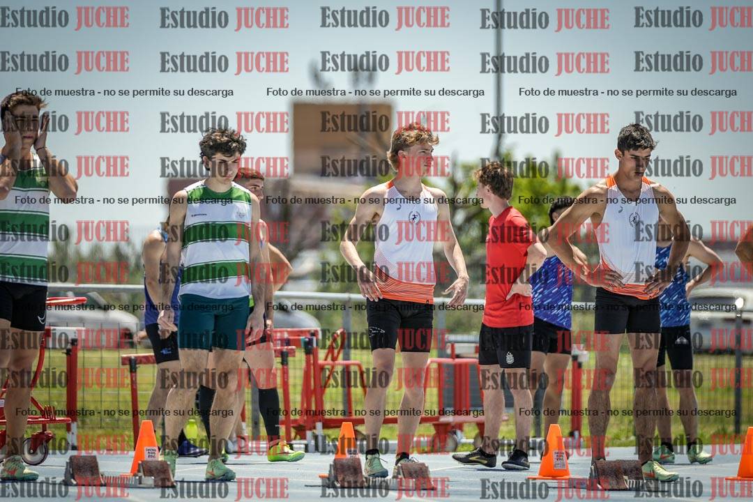 Fotos de los 100 m llanos de varones