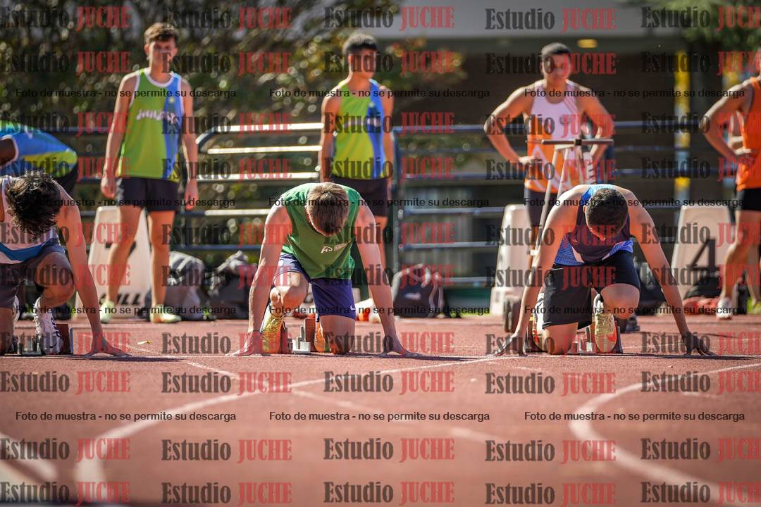 Fotos de los 100 m llanos de varones