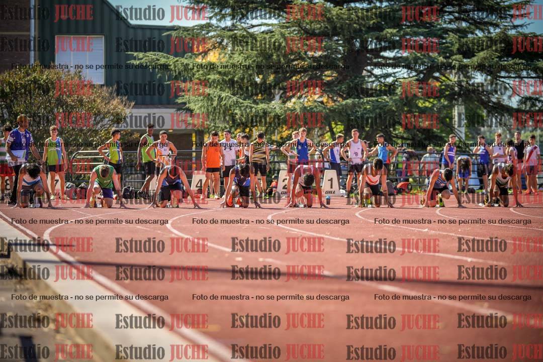 Fotos de los 100 m llanos de varones