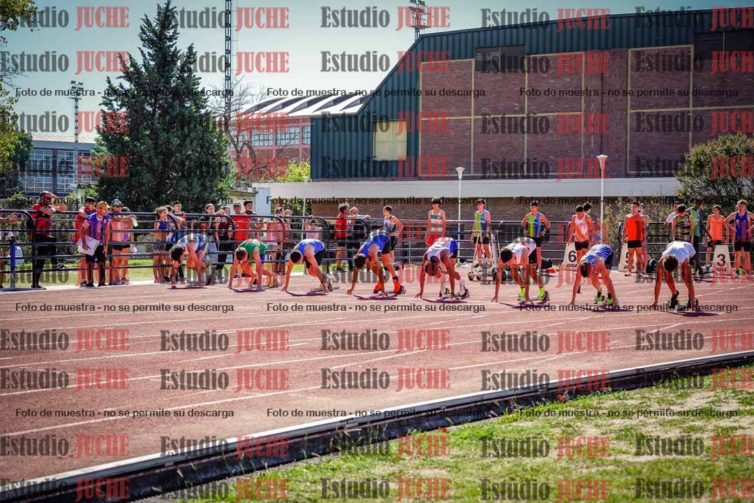 Fotos de los 100 m llanos de varones