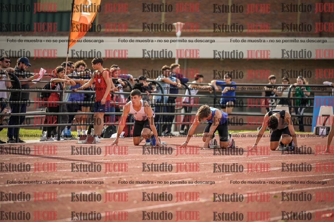 Fotos de los 100 m llanos de varones