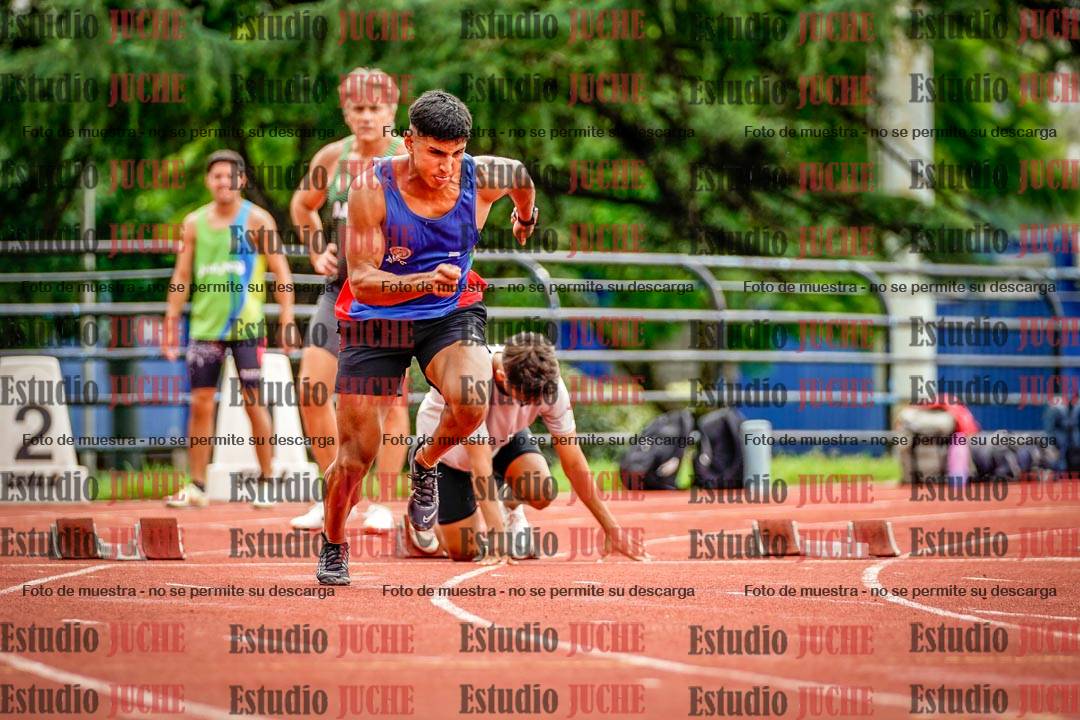 Fotos de los 100 m llanos de varones