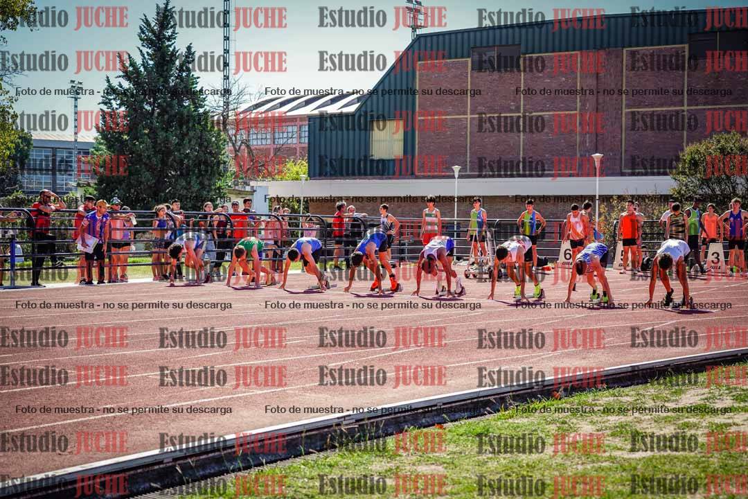 Fotos de los 100 m llanos de varones