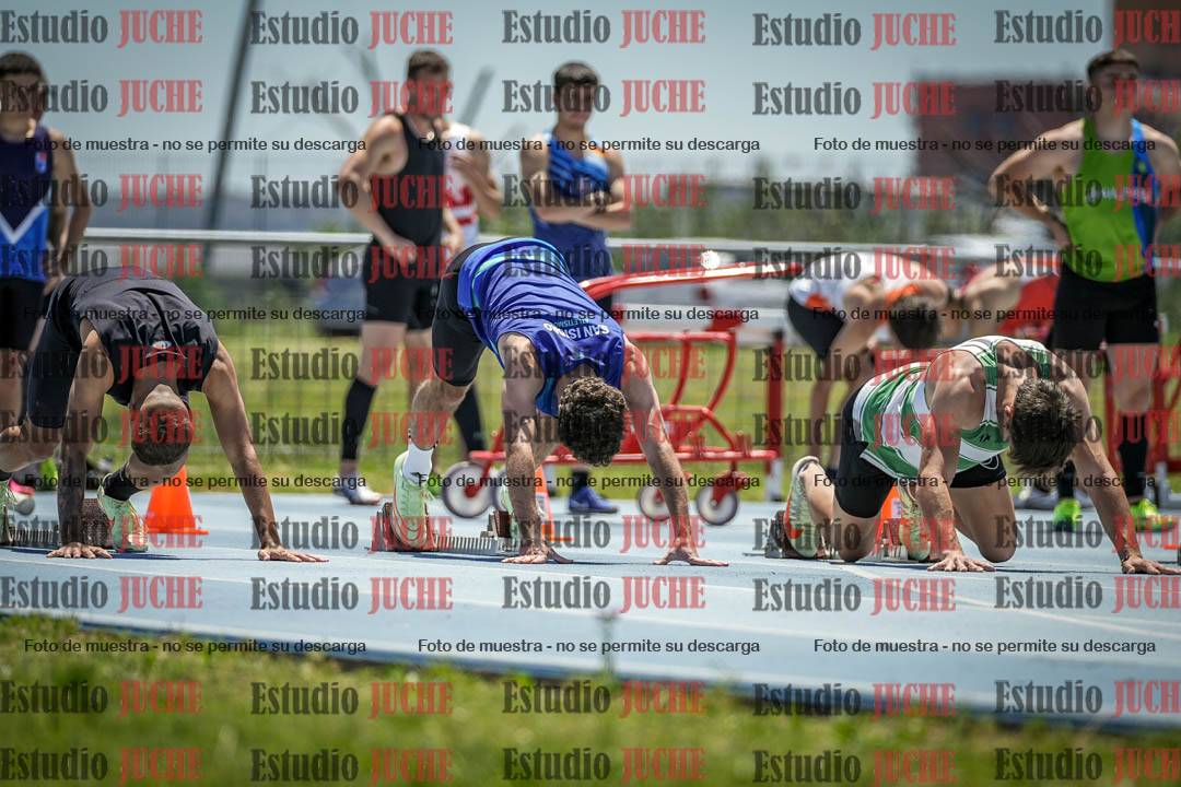 Fotos de los 100 m llanos de varones