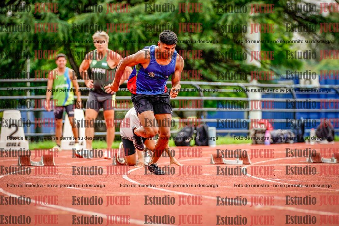 Fotos de los 100 m llanos de varones