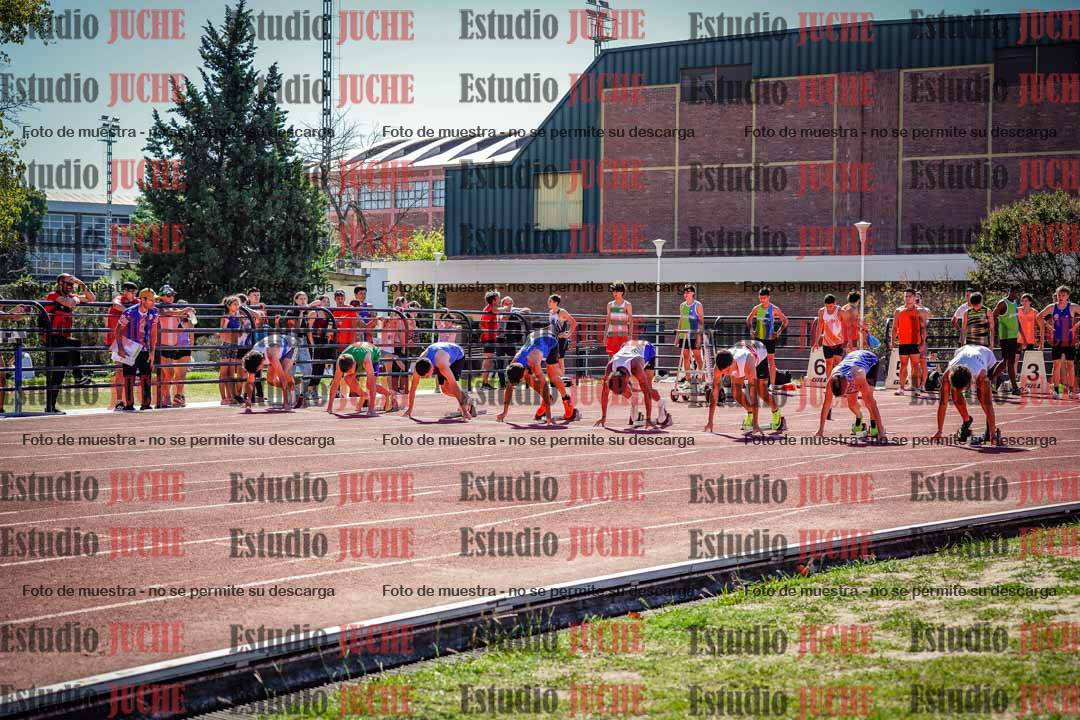 Fotos de los 100 m llanos de varones