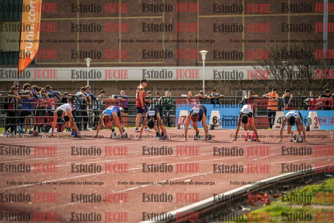 Fotos de los 100 m llanos de varones