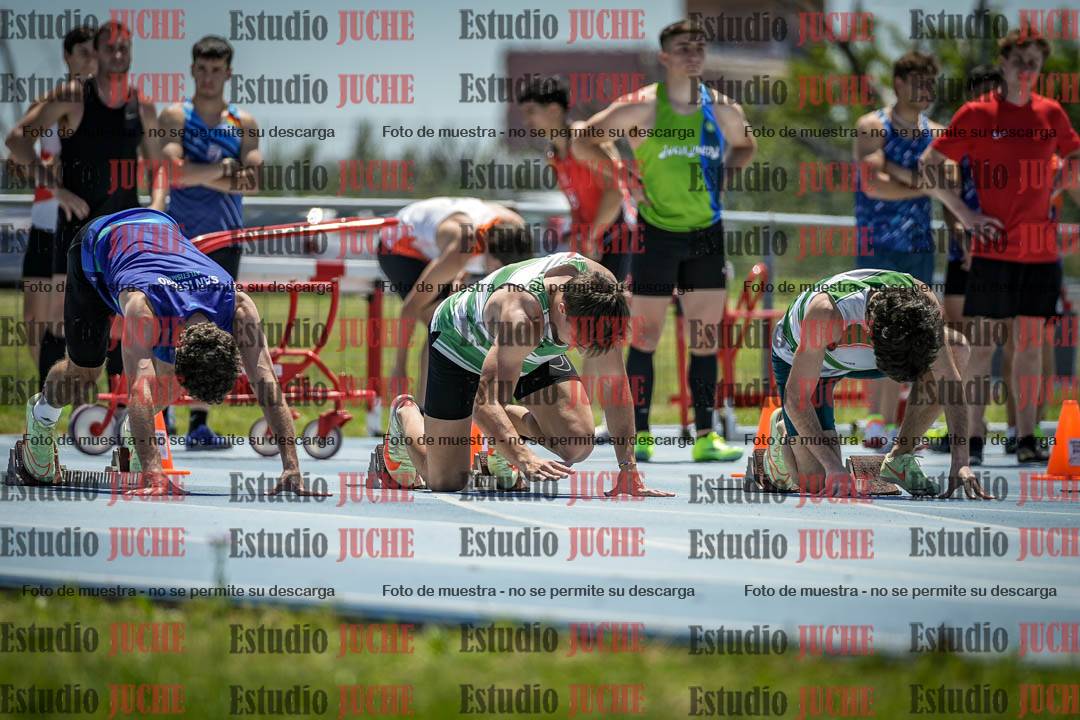 Fotos de los 100 m llanos de varones