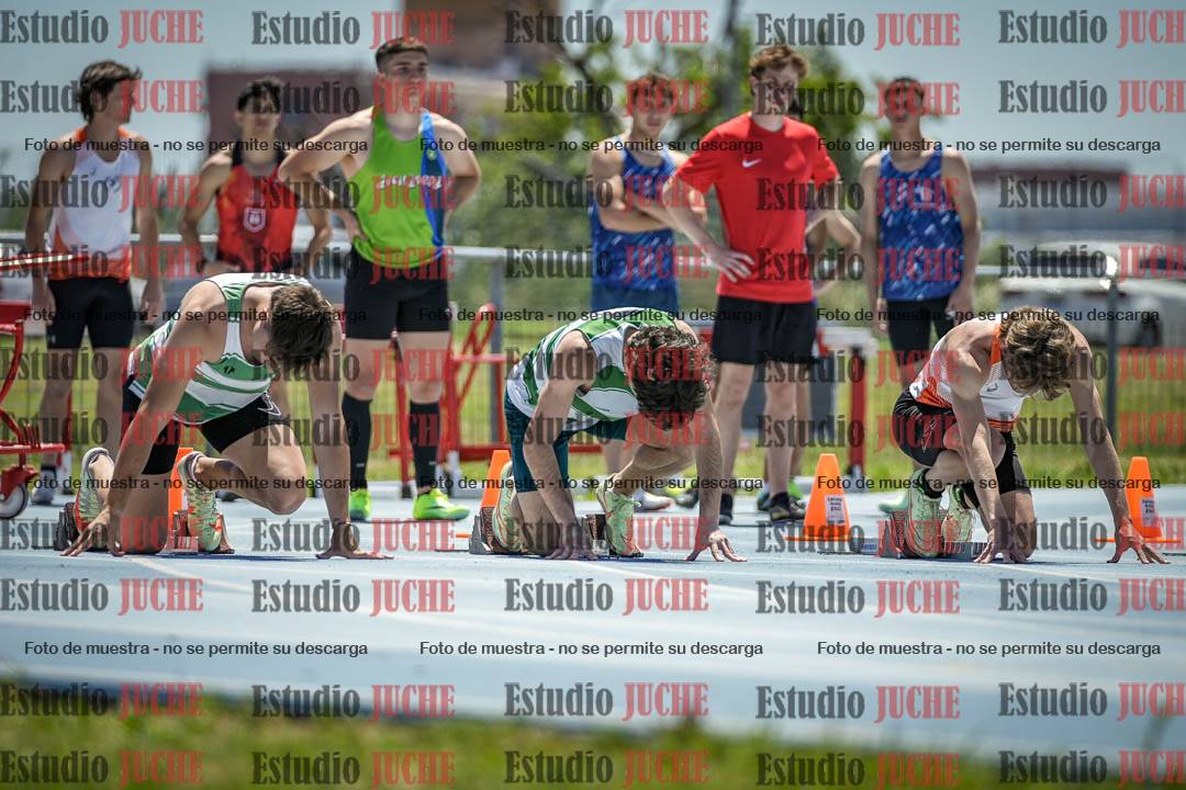 Fotos de los 100 m llanos de varones