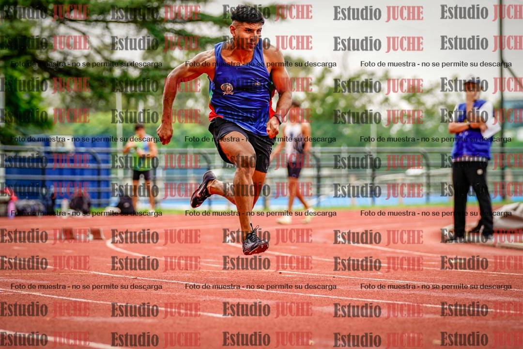 Fotos de los 100 m llanos de varones