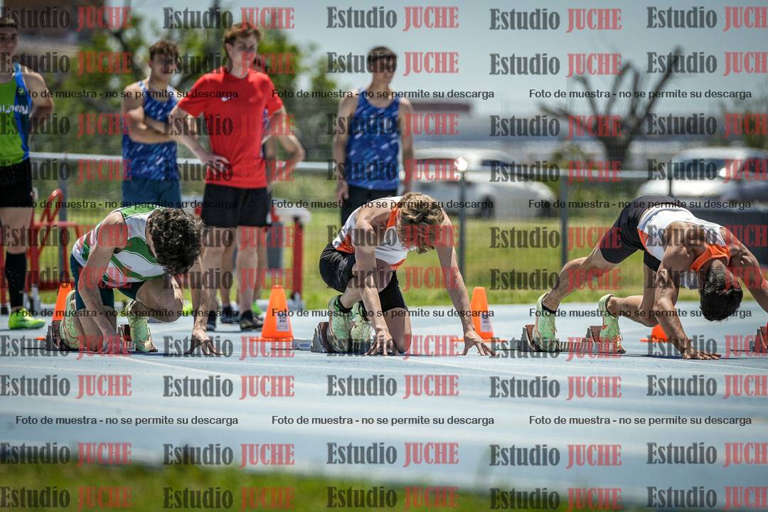 Fotos de los 100 m llanos de varones