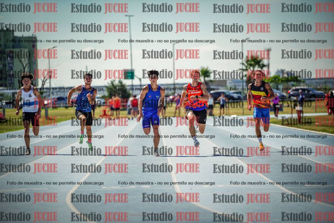 Fotos de los 100 m llanos de varones