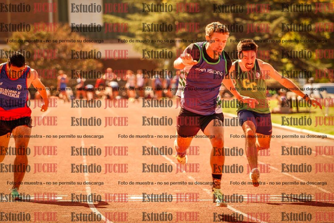 Fotos de los 100 m llanos de varones