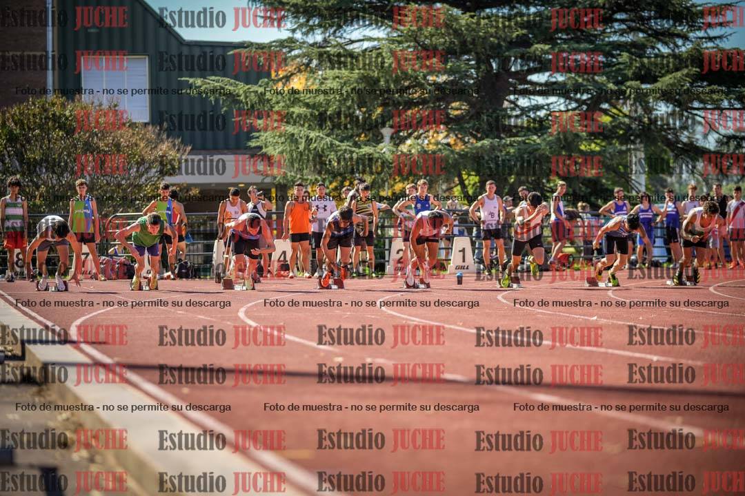 Fotos de los 100 m llanos de varones