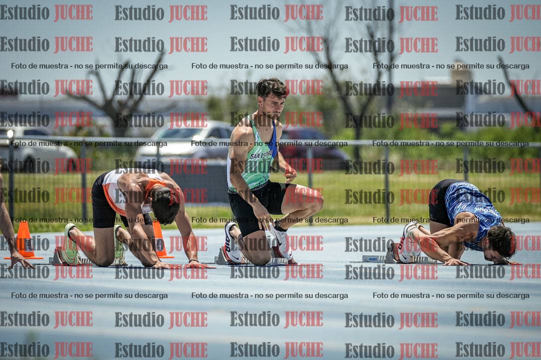 Fotos de los 100 m llanos de varones