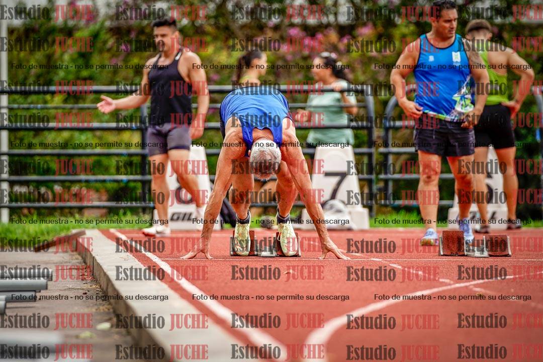 Fotos de los 100 m llanos de varones