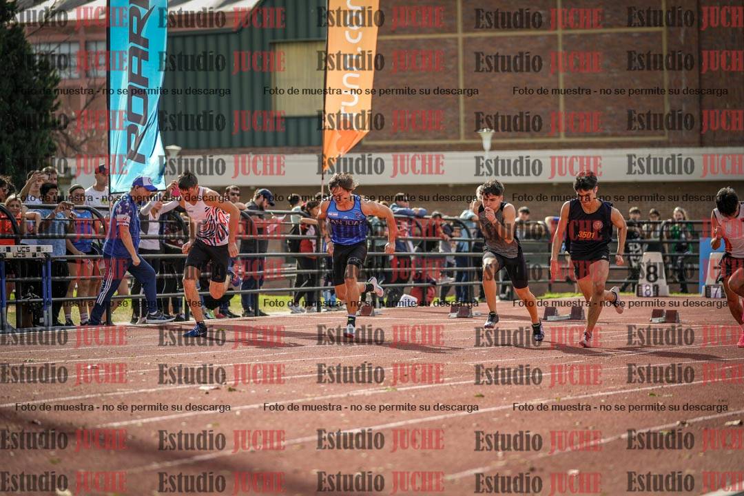 Fotos de los 100 m llanos de varones